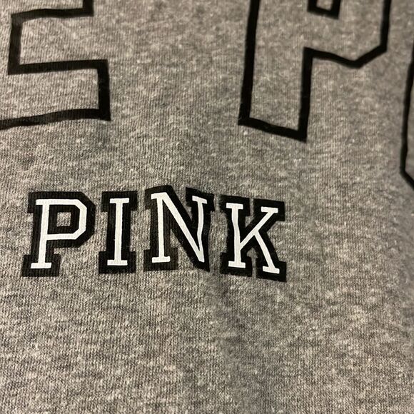 vS Pink grey lace up hooded sweatshirt& matching lace up joggers sweatsuit  trac - Picture 8 of 13